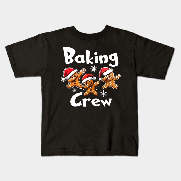 Christmas Cookies Baking Crew Kids T-Shirt by Etopix